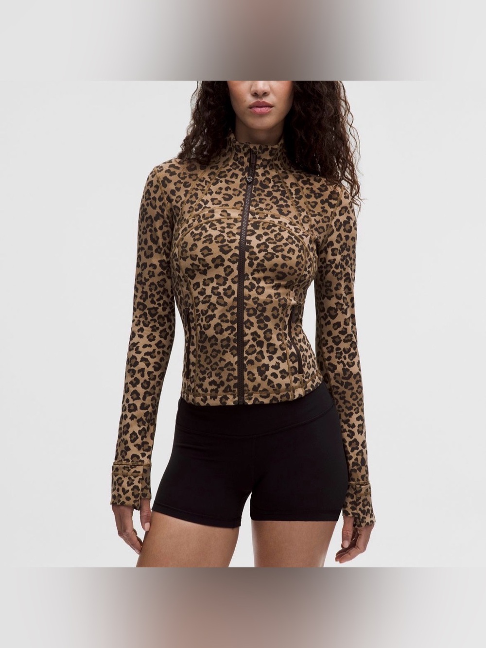 Lululemon Define Cropped Jacket Nulu True Leopard Sz 6 NWT